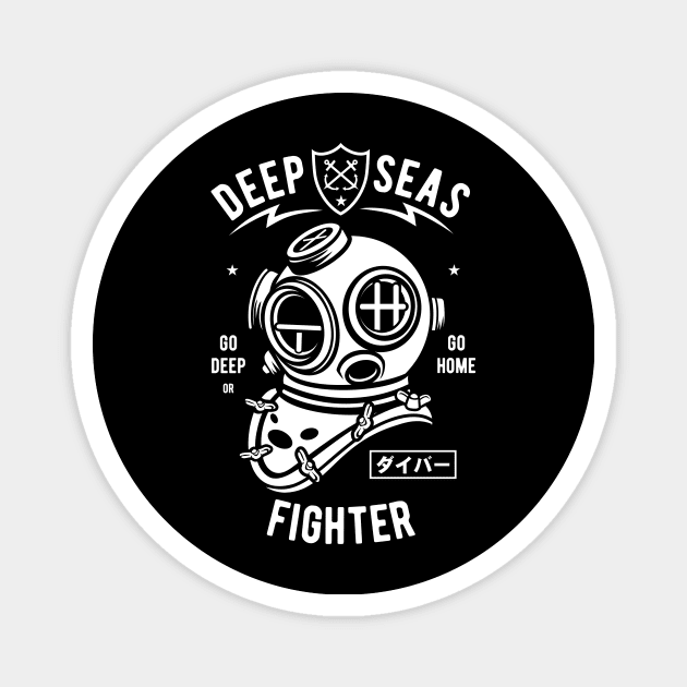 Deep Seas Fighter Magnet by Z1